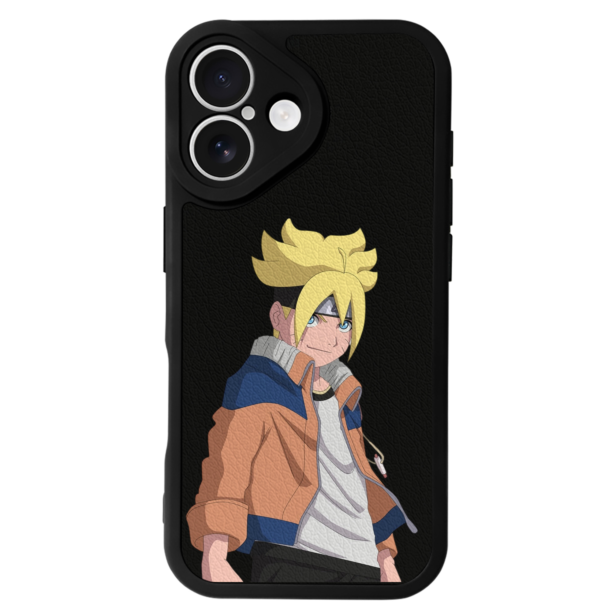 （画像用） NARUTO -ナルト- うずまき ナルト Uzumaki Naruto 【iPhone 16シリーズ対応】シリコンスマホケース（レザー調） 材質：シリコン